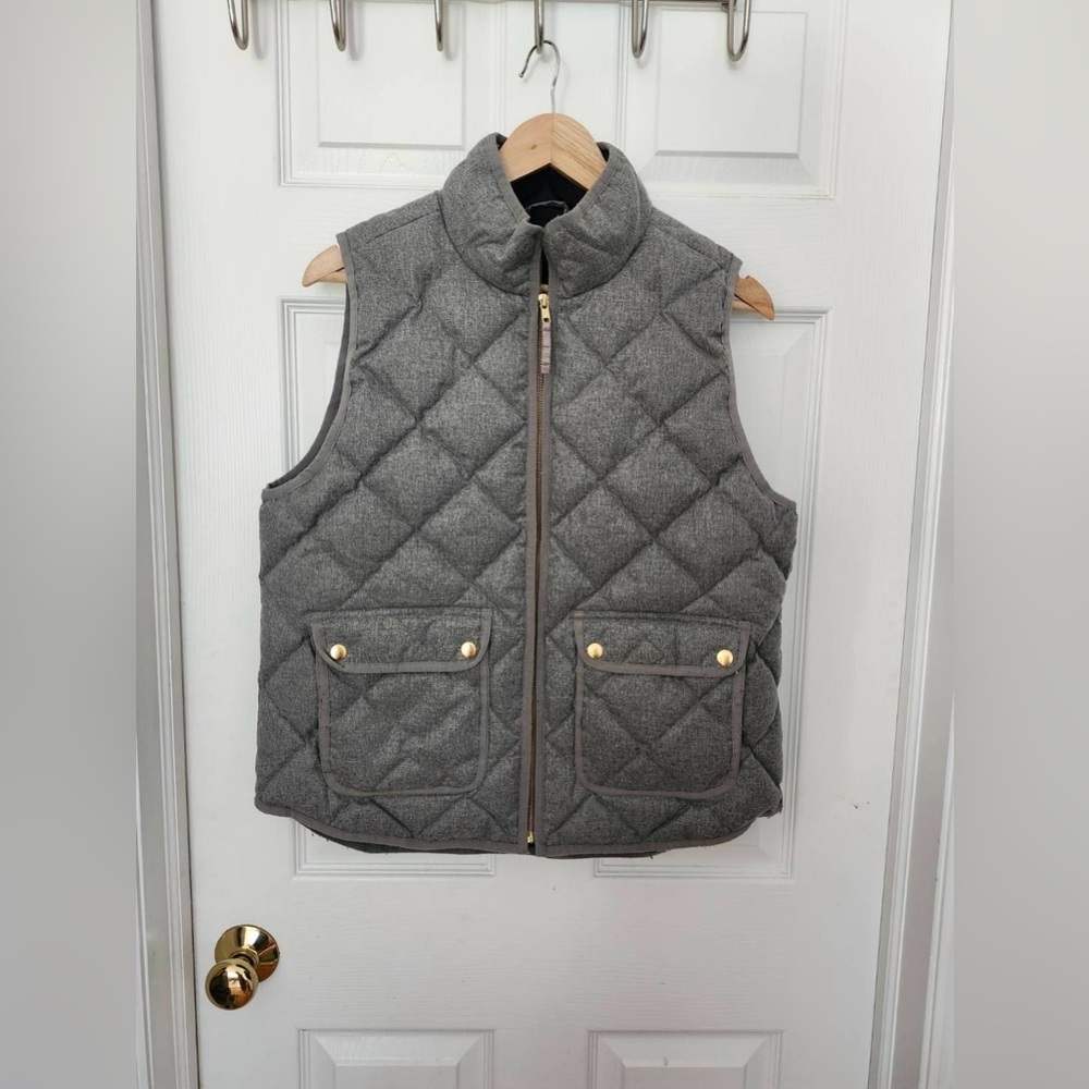 J. Crew Gray Winter Vest